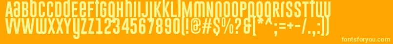 GoboldUplow Font – Yellow Fonts on Orange Background