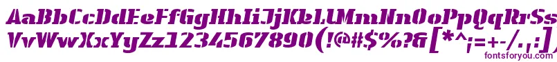 LinotypeAuthenticStencilBlackitalic Font – Purple Fonts