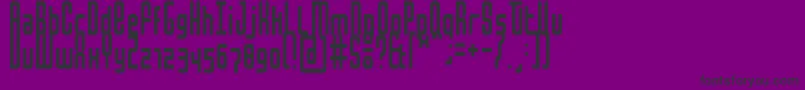 MochaCondensed Font – Black Fonts on Purple Background