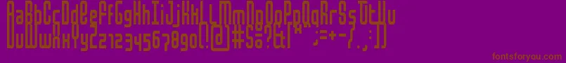 MochaCondensed Font – Brown Fonts on Purple Background
