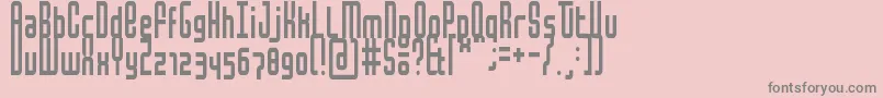 MochaCondensed Font – Gray Fonts on Pink Background