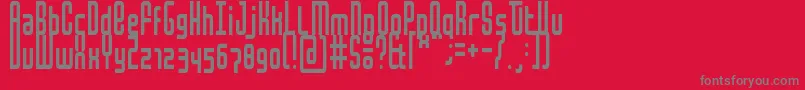 フォントMochaCondensed – 赤い背景に灰色の文字
