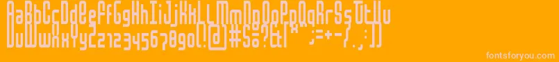 MochaCondensed Font – Pink Fonts on Orange Background