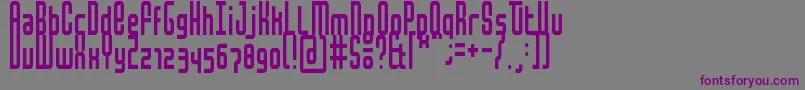 MochaCondensed Font – Purple Fonts on Gray Background