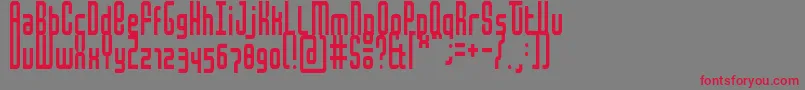 MochaCondensed Font – Red Fonts on Gray Background