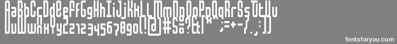 MochaCondensed Font – White Fonts on Gray Background