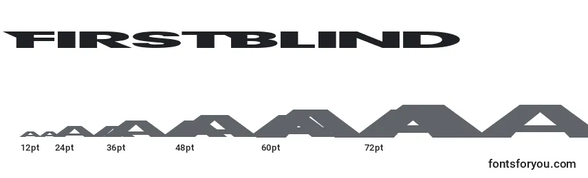 Размеры шрифта FirstBlind