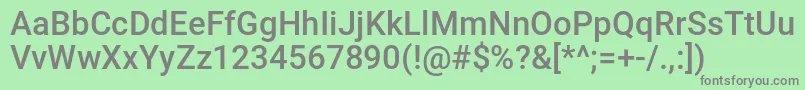 Crixusacadital Font – Gray Fonts on Green Background