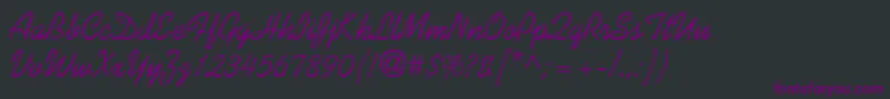 KalingdbNormal Font – Purple Fonts on Black Background