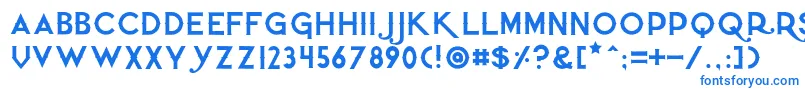 Quietthief Font – Blue Fonts on White Background