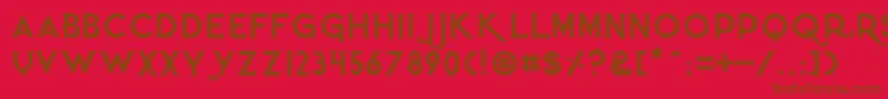 Quietthief Font – Brown Fonts on Red Background