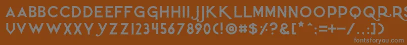 Quietthief Font – Gray Fonts on Brown Background