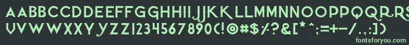 Quietthief Font – Green Fonts on Black Background