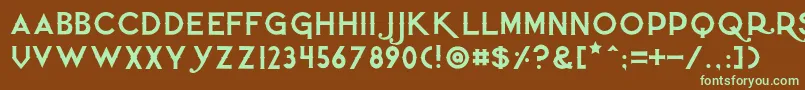 Quietthief Font – Green Fonts on Brown Background