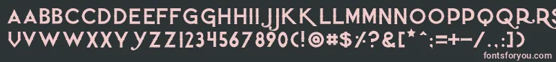 Quietthief Font – Pink Fonts on Black Background