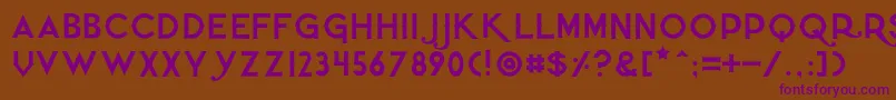 Quietthief Font – Purple Fonts on Brown Background