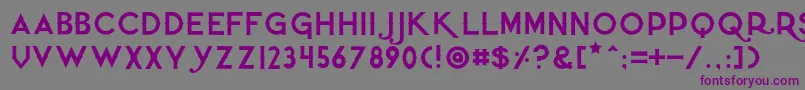 Quietthief Font – Purple Fonts on Gray Background