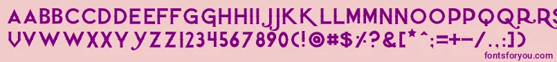 Quietthief Font – Purple Fonts on Pink Background