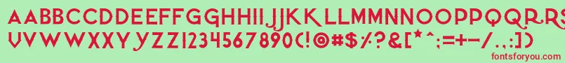 Quietthief Font – Red Fonts on Green Background