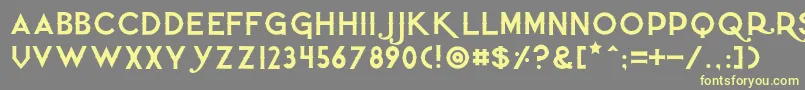 Quietthief Font – Yellow Fonts on Gray Background