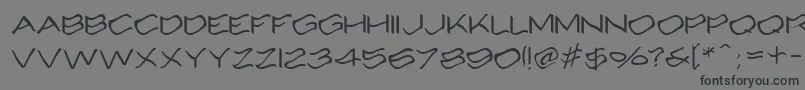 Alcohole Font – Black Fonts on Gray Background