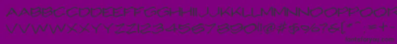Alcohole-Schriftart – Schwarze Schriften auf violettem Hintergrund
