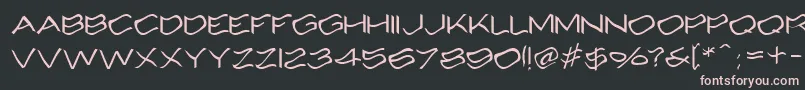 Alcohole Font – Pink Fonts on Black Background