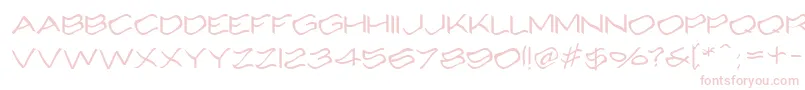 Alcohole Font – Pink Fonts on White Background