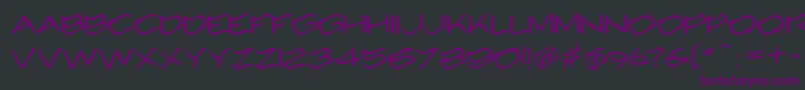 Alcohole Font – Purple Fonts on Black Background