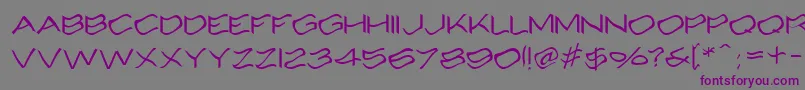 Alcohole Font – Purple Fonts on Gray Background