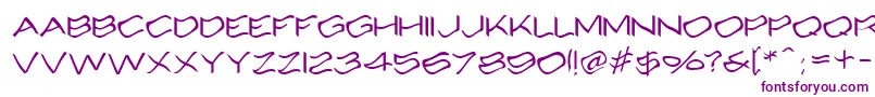 Alcohole Font – Purple Fonts on White Background