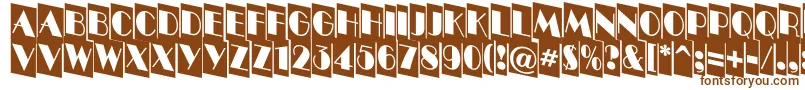 Шрифт Bentti3 – коричневые шрифты на белом фоне