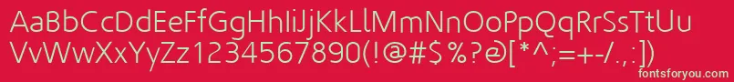 Шрифт Fortheloveofhatelight – зелёные шрифты на красном фоне