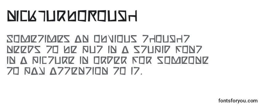 NickTurboRough-fontti