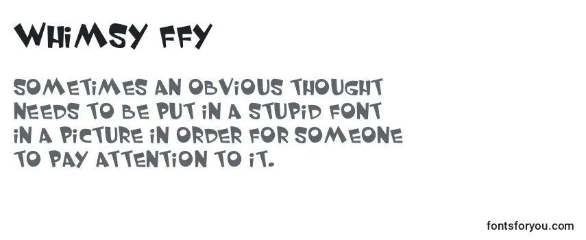 Шрифт Whimsy ffy