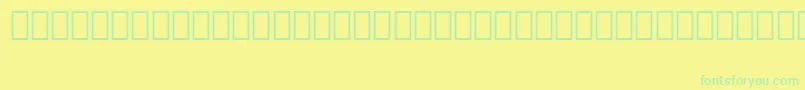 Шрифт Arabic11Bt – зелёные шрифты на жёлтом фоне