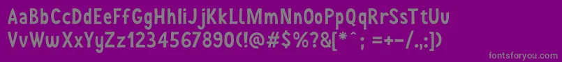 JoyForFun Font – Gray Fonts on Purple Background