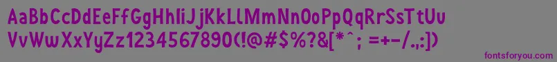 JoyForFun Font – Purple Fonts on Gray Background
