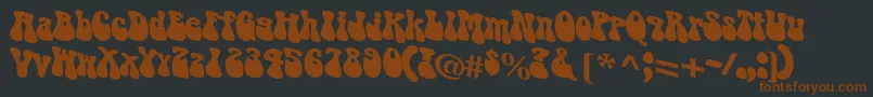 Puppylike Font – Brown Fonts on Black Background