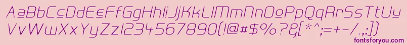 HallFeticaUpperDecomposeIt Font – Purple Fonts on Pink Background