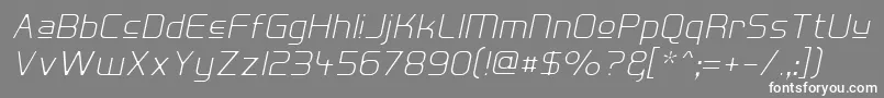 HallFeticaUpperDecomposeIt Font – White Fonts on Gray Background