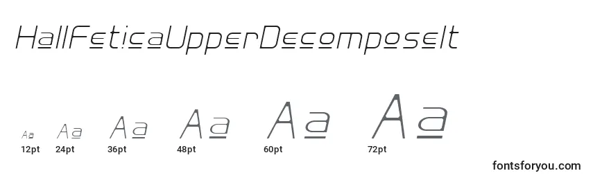HallFeticaUpperDecomposeIt Font Sizes