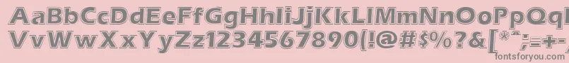 EstherRegular Font – Gray Fonts on Pink Background