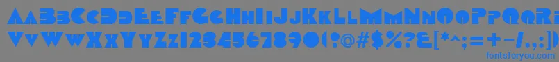 DatcothequeRegular Font – Blue Fonts on Gray Background