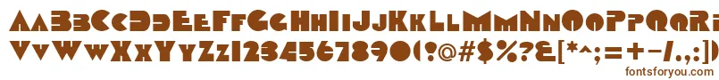 DatcothequeRegular Font – Brown Fonts on White Background