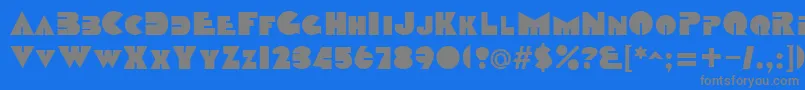 DatcothequeRegular Font – Gray Fonts on Blue Background