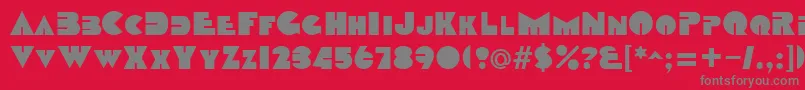 DatcothequeRegular Font – Gray Fonts on Red Background