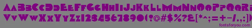 DatcothequeRegular Font – Purple Fonts on Gray Background