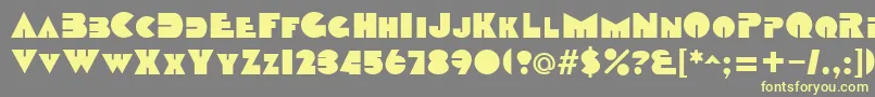 DatcothequeRegular Font – Yellow Fonts on Gray Background