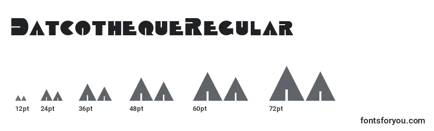 DatcothequeRegular Font Sizes